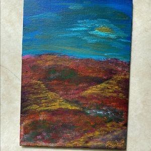 5”•7” flat canvas painting